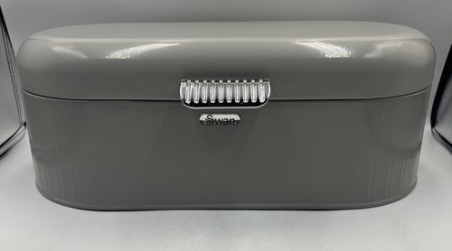 Retro swan bread bin grey - retro, 10