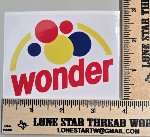 Laminated wonder bread sticker - bread,
