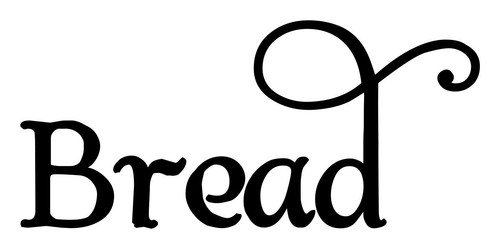 Bread vinyl sticker kitchen - -,